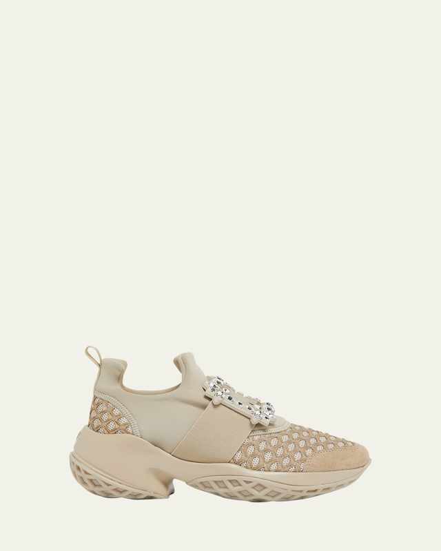 Viv Run Strass Buckle Chunky Sneakers